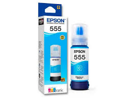TINTA EPSON T555220 CYAN 70ML ECOTANK L8160/L8180 P/N:C13T06Y22A